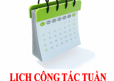 Lịch công tác tuần 2 (26/8-31/8)