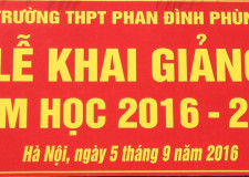 LỄ KHAI GIẢNG NĂM HỌC 2016 -2017 TRƯỜNG THPT PHAN ĐÌNH PHÙNG - HÀ NỘI
