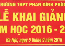 LỄ KHAI GIẢNG NĂM HỌC 2016 -2017 TRƯỜNG THPT PHAN ĐÌNH PHÙNG - HÀ NỘI